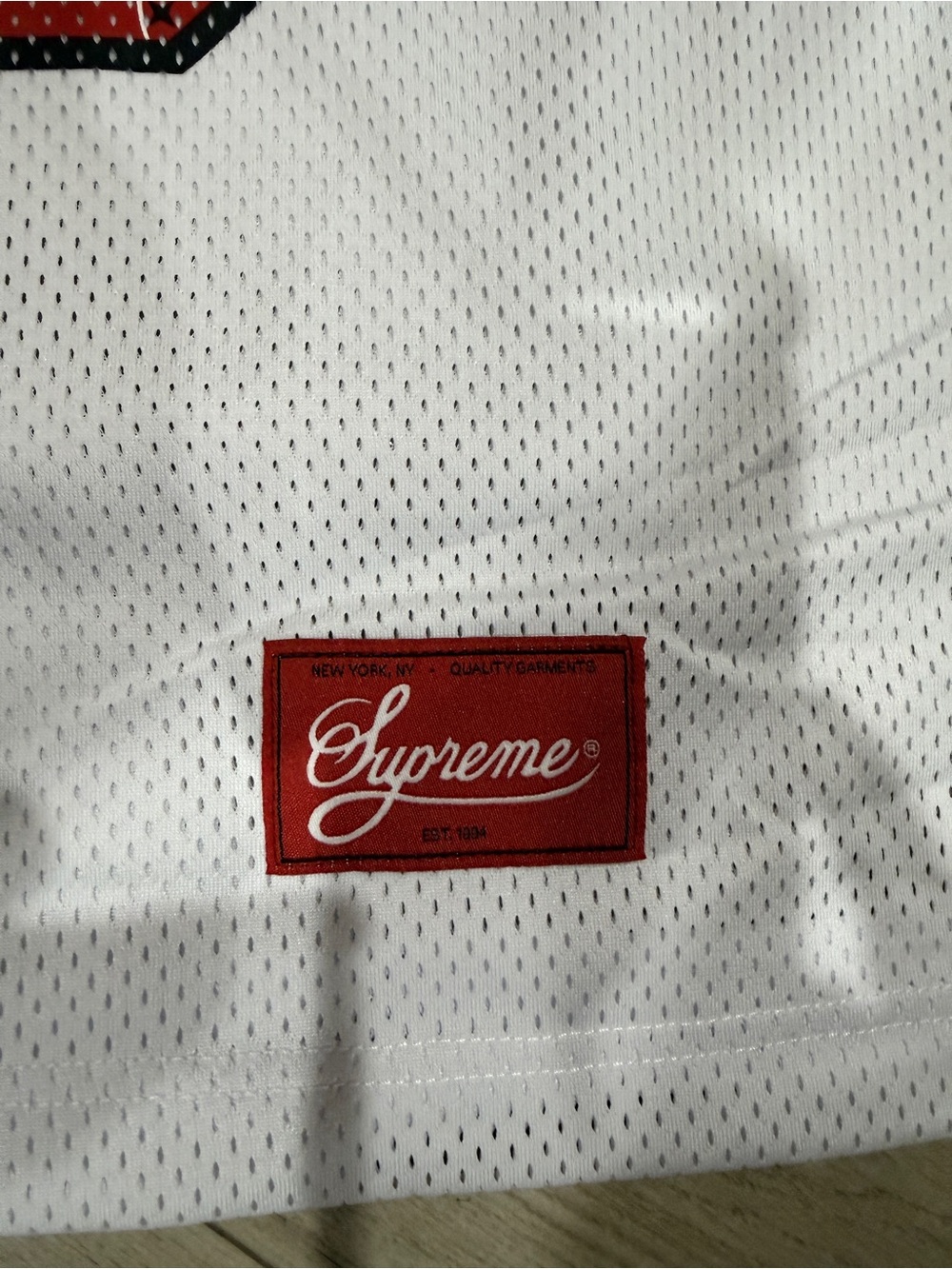 Supreme SS25 Bandana Graphic Logo Football Jersey White Size S-XL - Picture 2 of 9